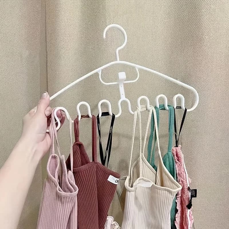 Wave-shaped clothes hanger – 1 space saving clothes hangers to dry and store clothes, space saving organizer