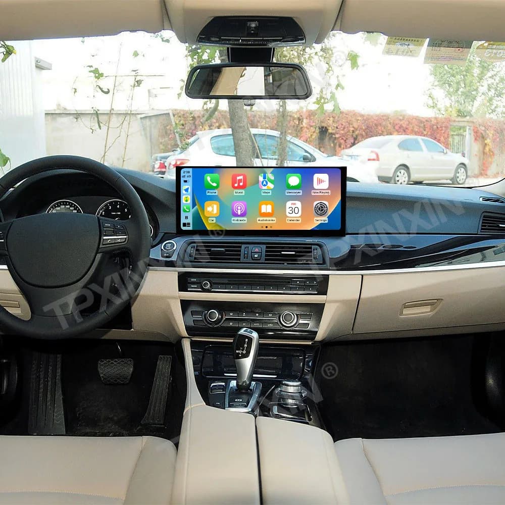 Autoradio Android 14.0 da 15.8 pollici Qualcomm 2011~2017 per BMW Serie 5, Lettore Multimediale Automobilistico con Navigatore GPS