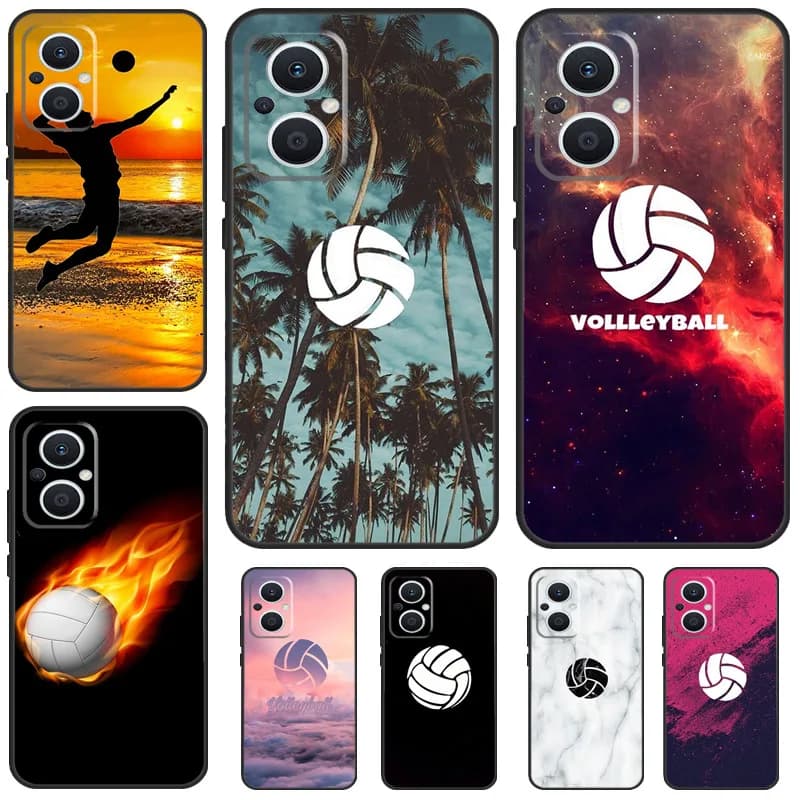 Custodia sportiva da pallavolo per OPPO Reno 10 8 7 4 5 6 Lite 2Z 4Z 5Z OPPO Find X5 X6 Pro X2 X3 Lite Neo Cover posteriore