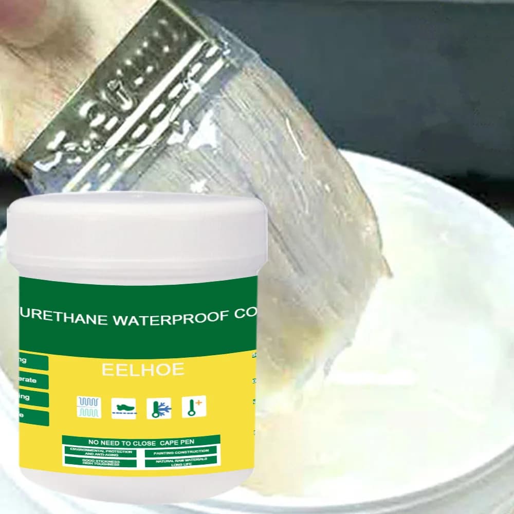 Colla trasparente impermeabile Pasta sigillante invisibile con pennello Gel di riparazione colla a tenuta stagna per piastrelle per pavimenti WC da parete
