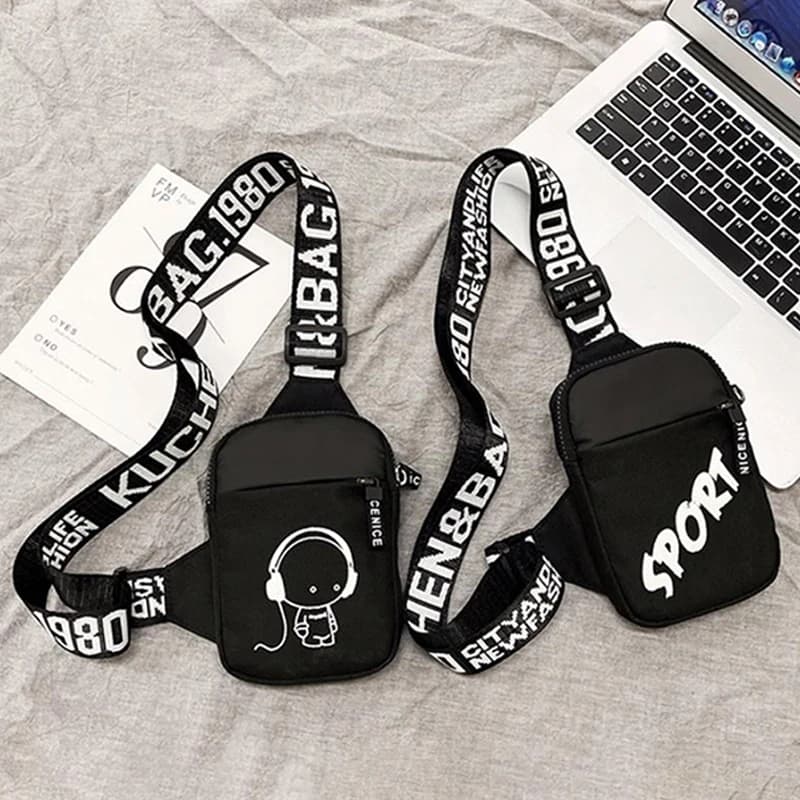 Borsa a tracolla da uomo di tendenza, impermeabile, piccola borsa messenger quadrata, borsa a tracolla per uomo, Sacoche Homme