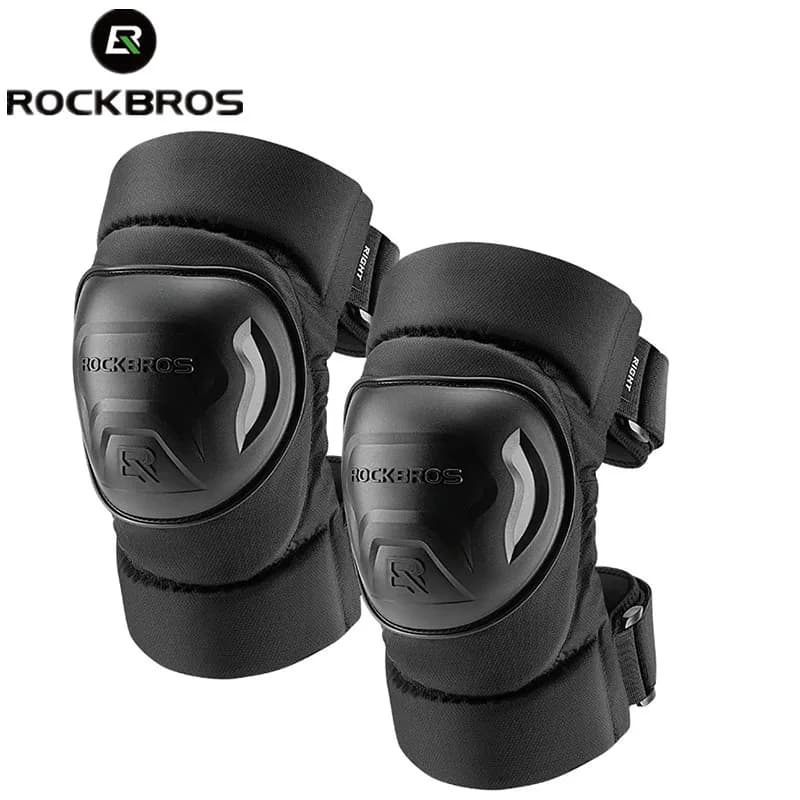 ROCKBROS Ginocchiera per moto Ginocchiere protettive antiurto anticaduta Ginocchiere riflettenti per scooter Protezioni per motori Ginocchiere per ciclismo