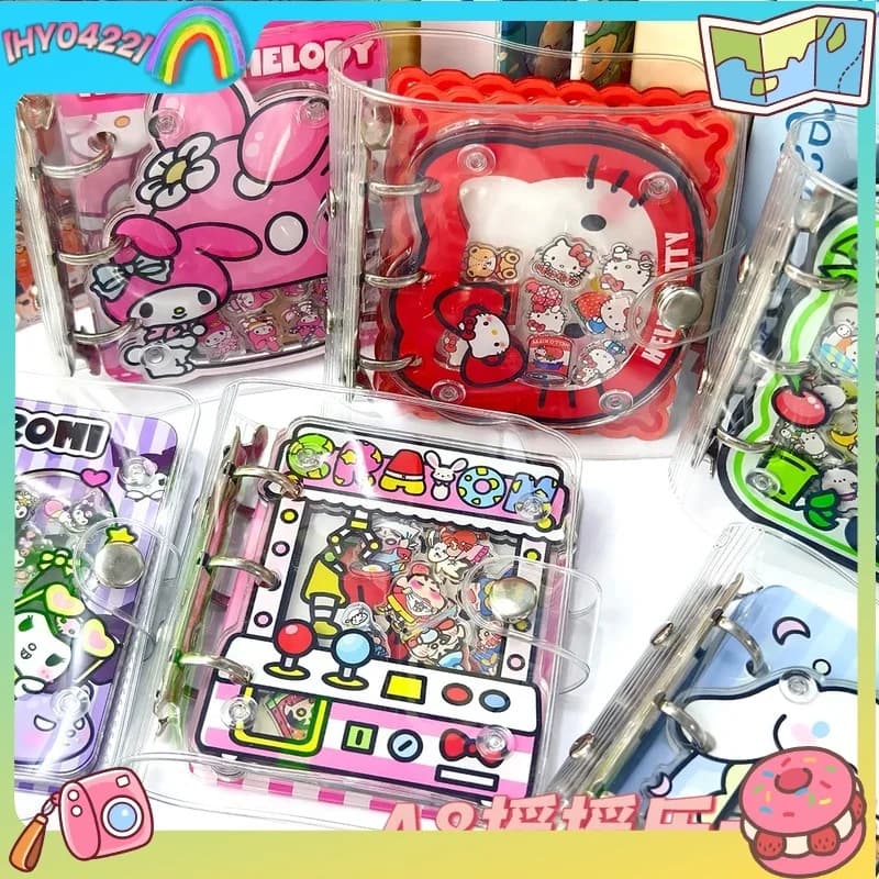 A8 Kt Cat Pochacco Raccoglitore ad anelli in acrilico Shaker da 3 pollici Album per tesserini fai da te Portafoto istantaneo da collezione per bambine