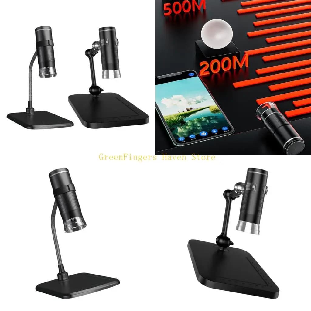 Microscopio digitale multifunzionale compatto F68D con 50-1000X e ricarica USB per ispezione e registrazione microscopica