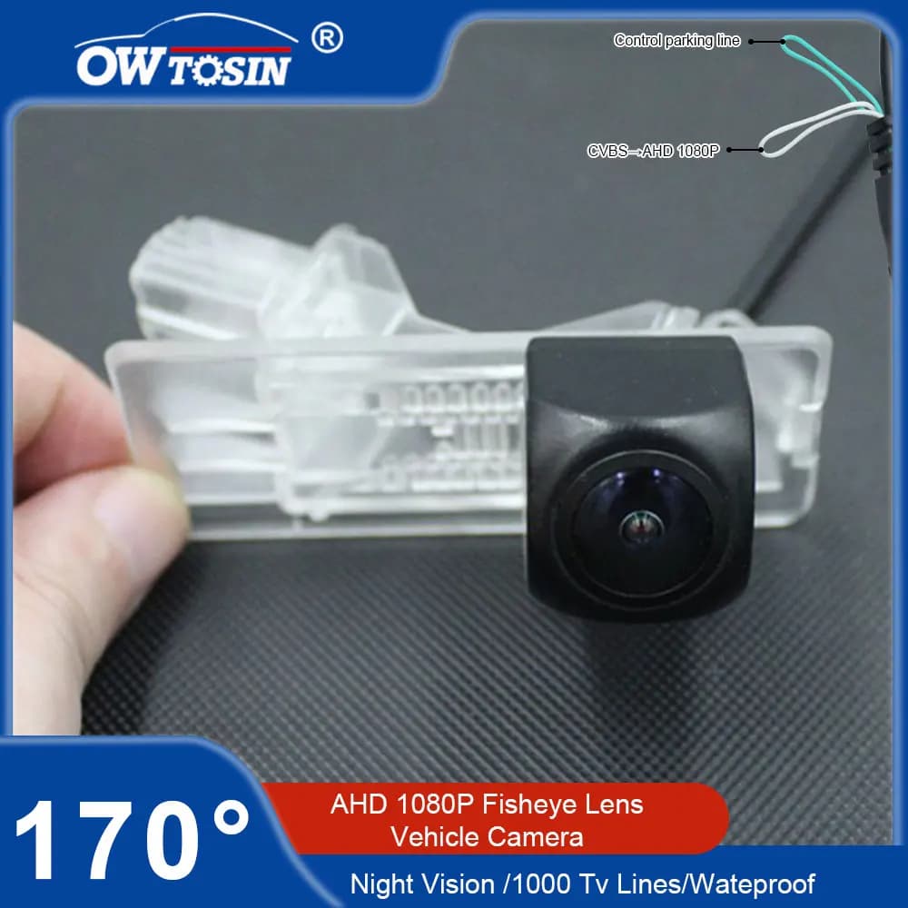 170° AHD 1080P Fisheye Car Rear View Vehicle Camera For Renault Clio 3 2005~2017 Clio 4 2012~2020 Parking Monitor