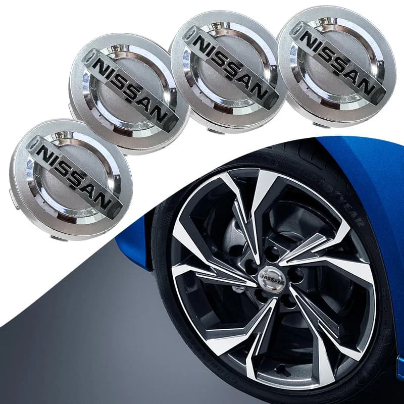 Coprimozzi per Ruote Auto 54/60mm, Accessori per Nissan X-Trail T32 T31 Qashqai Tiida Teana