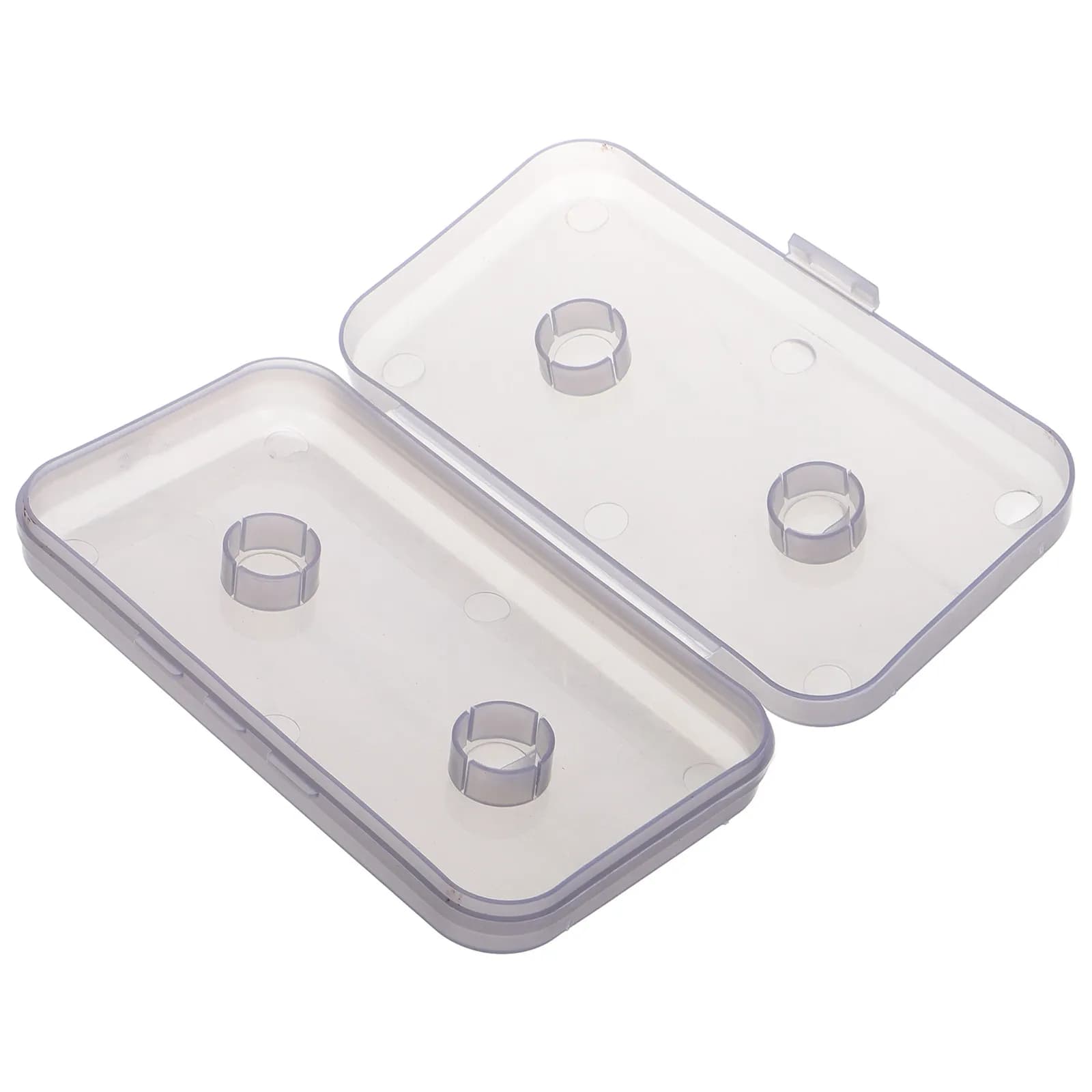 Grande Scatola Trasparente in Plastica per Conservazione Lenze da Pesca, Organizzatore per Attrezzatura, Contenitore Grigio Chiaro per Accessori da Pesca