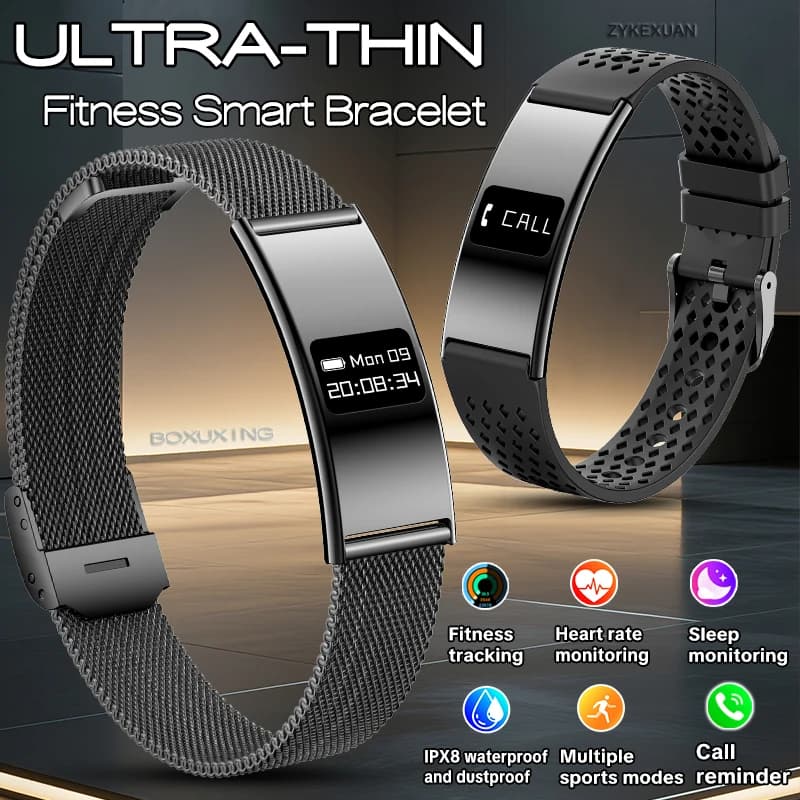 2026 New Fitness Tracker Smart Bracelet Men 10ATM Waterproof Heart Rate Sleep Monitor GPS track Sport Pedometer Smartwatch Women