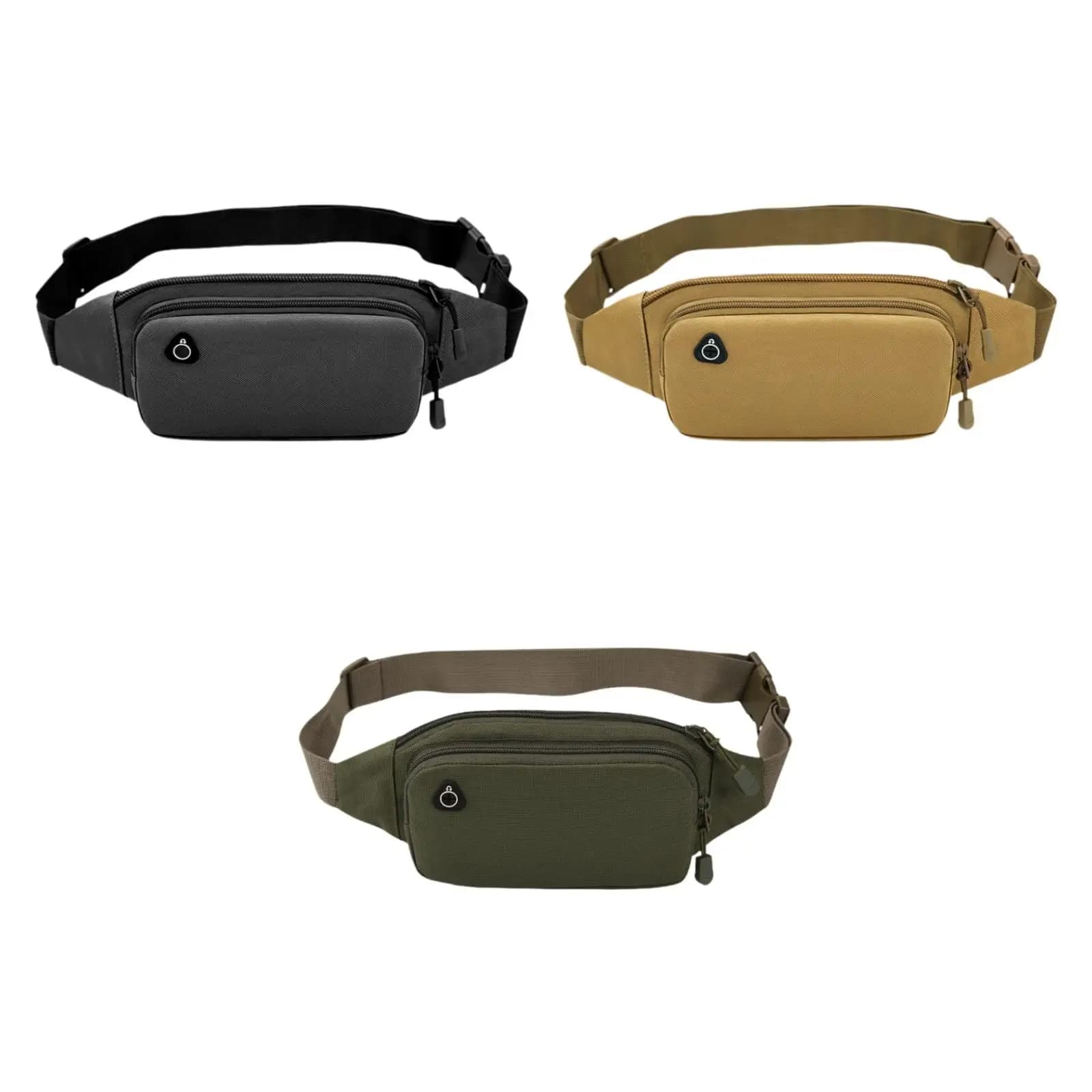 Marsupio Sportivo con Cinturino Regolabile per Uomo e Donna, Porta Telefono Impermeabile, Marsupio per Fitness, Viaggi, Passeggiate, Sport e Campeggio