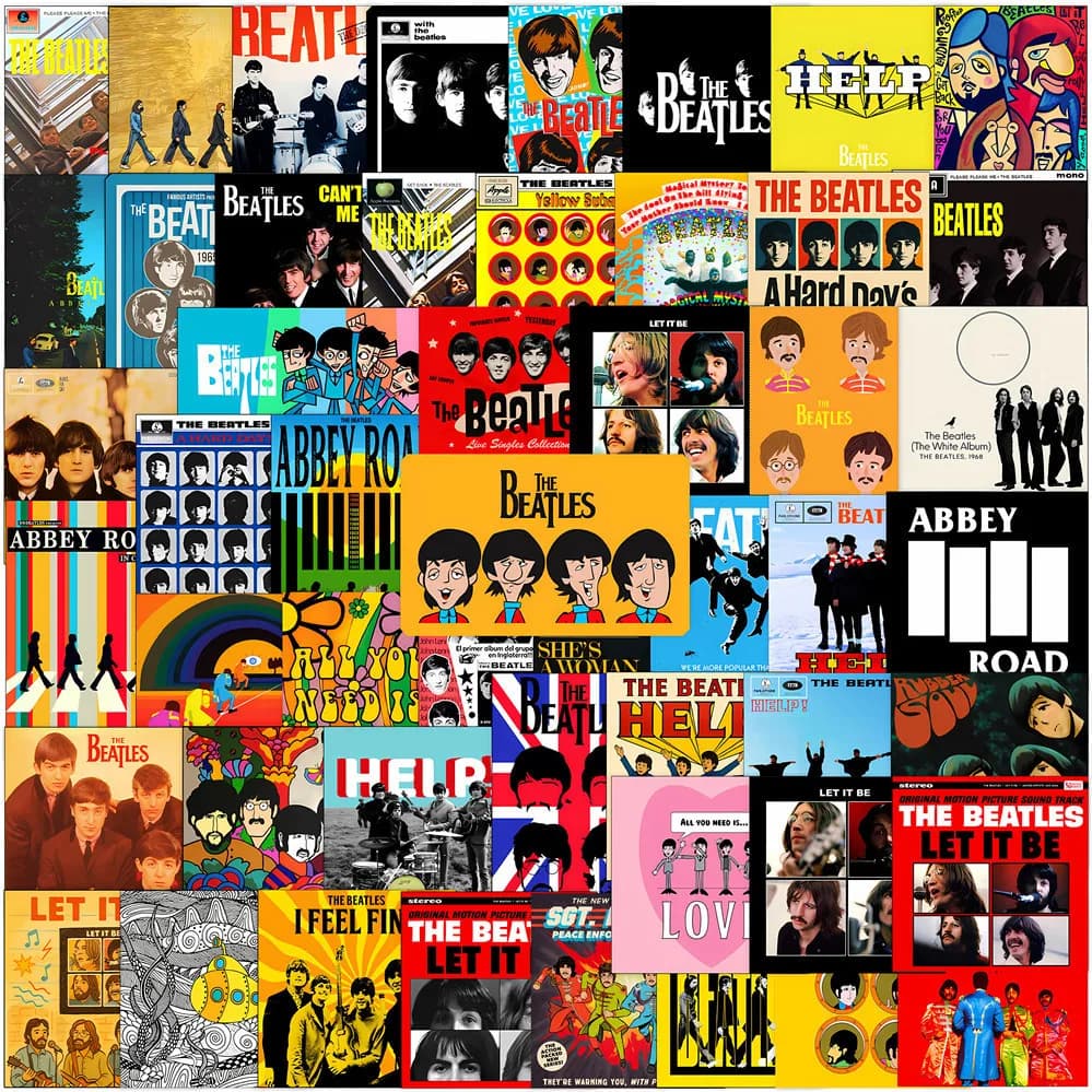 135 Pcs The Beatles Season 3 Rock Mini Stickers DIY Decors for Notebook and Cellphone Sticker Story Store