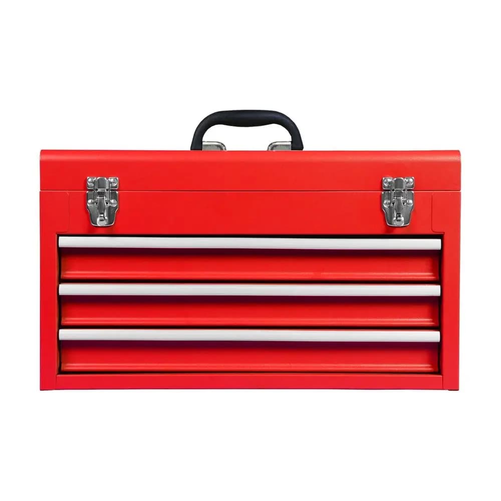 Cassetta Portautensili Portatile Ergonomica per Garage, Casa, Ufficio, Magazzino, Palestra, Rossa, TAMPK133XB1