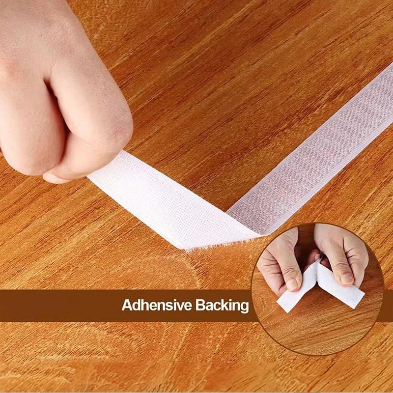 Nastro Adesivo in Velcro da 1-10M, Chiusura a Strappo Autoadesiva, Nastro Magico per Fai-da-Te, Adesivo Forte per Auto, Cinghie Adesive