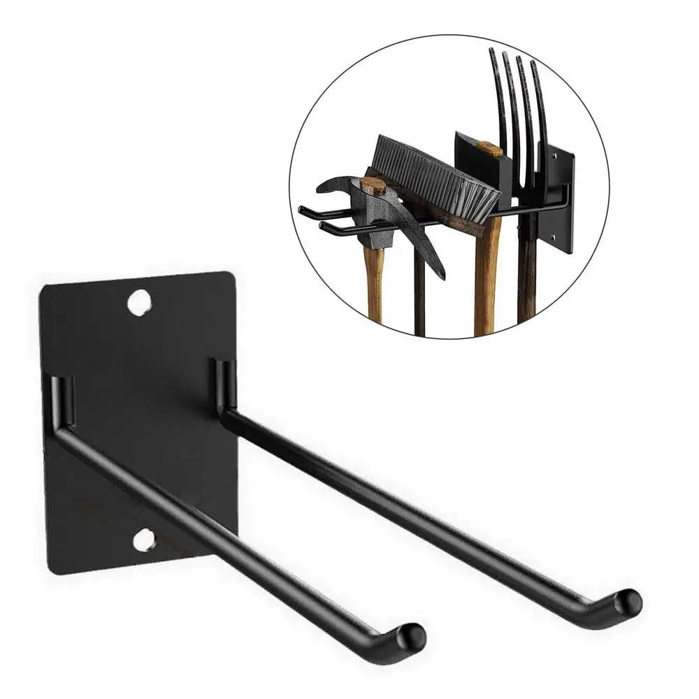 Wall Mounted Shovel Holder Yard Tool Rack Organizer Long Garage Hooks for Store Long Handled Tools Ladder Garden Tool Hose