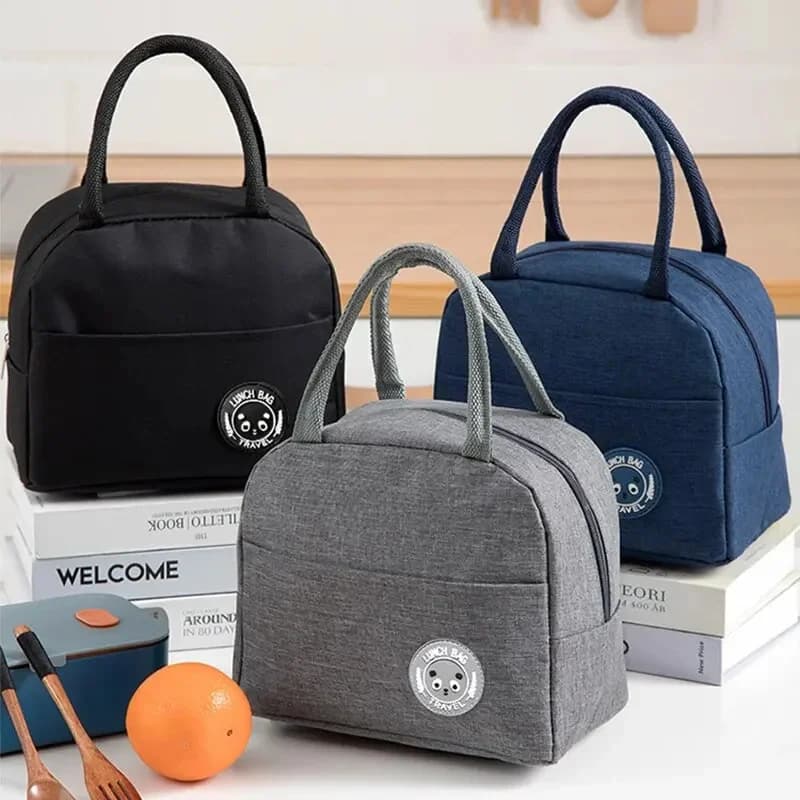 Nuova Borsa Termica alla Moda in Alluminio con Isolamento a Ioni, Contenitore per Ghiaccio, Borsa Portatile Impermeabile per Studenti e Picnic