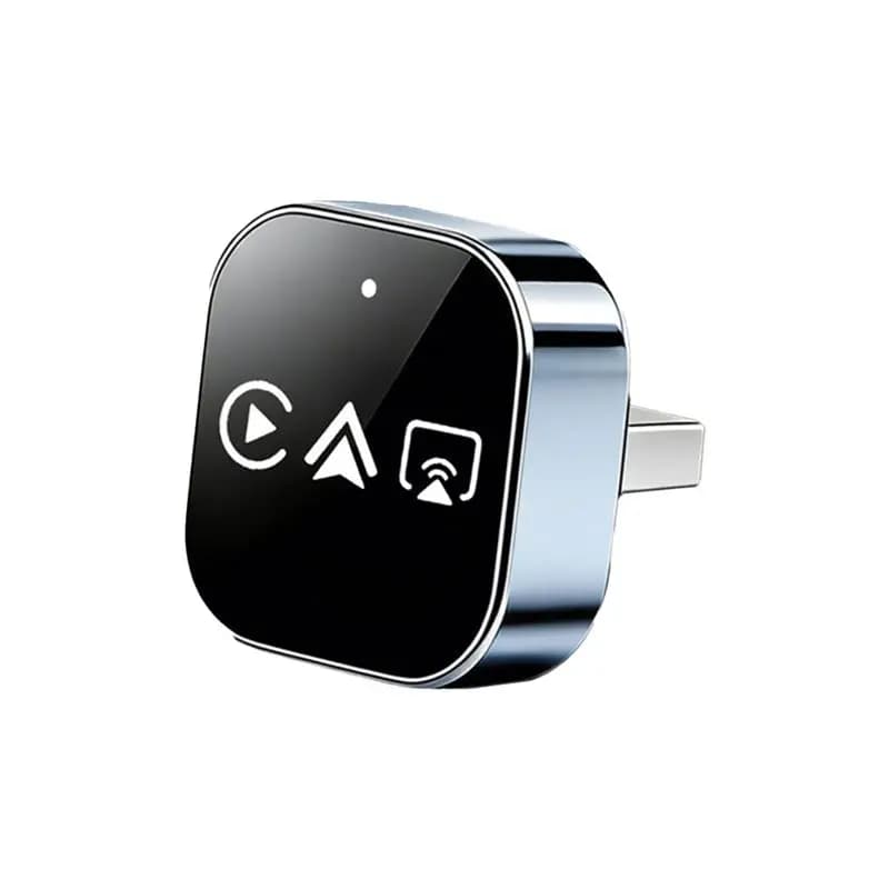 ABOK-Adattatore Wireless 3-in-1 Aggiornato per Carplay, Android Auto, Mirror Link, Box AI Intelligente, USB Plug and Play, Connessione Automatica Wi-Fi