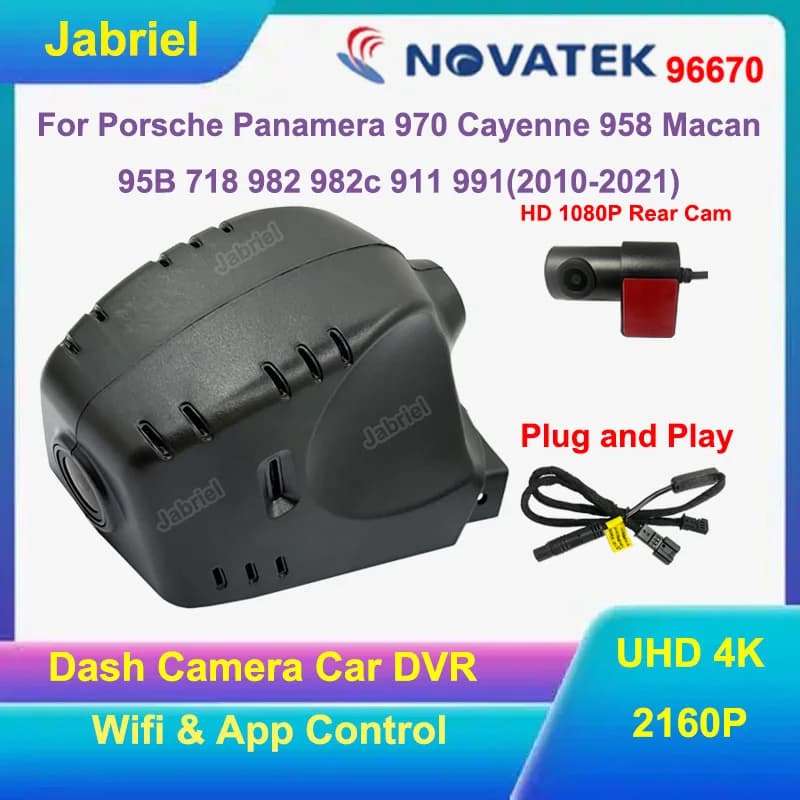 4K 2160P Auto Dvr Dash Cam For Porsche Panamera 970 Cayenne 958 2010-2017 for Porsche 718 982c Macan 95B 2014-2021 911 991
