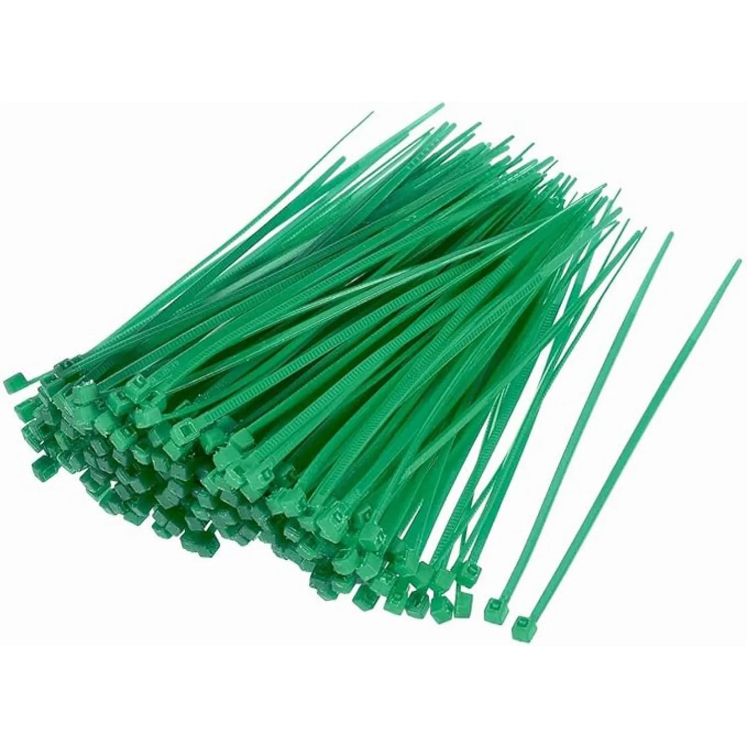 Fascette stringicavo verdi da 100 pezzi, per artigianato, legatura e fissaggio, fascette stringicavo verdi
