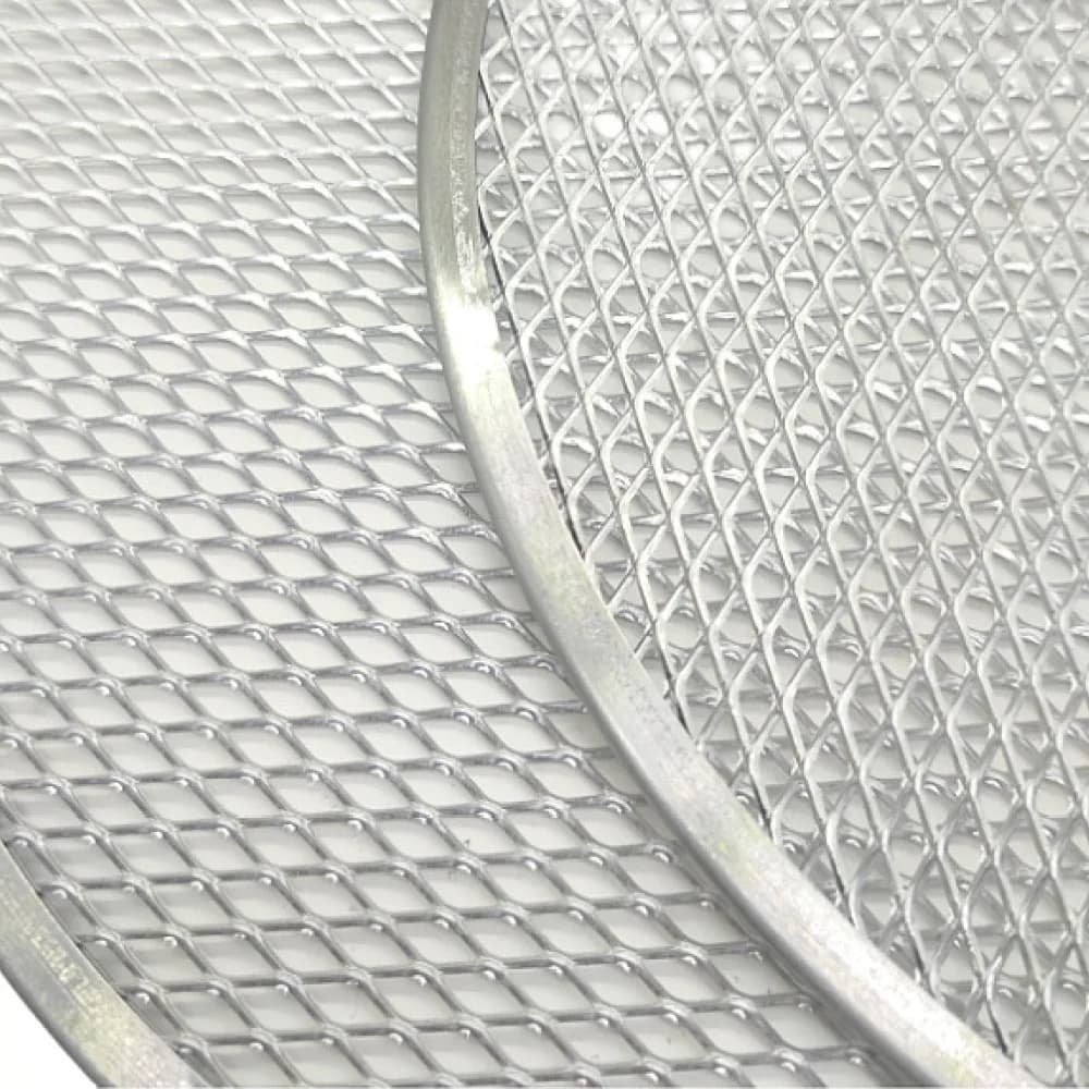 Round Aluminum Baking Net Breathable Pizza Screen Heavy Duty Mesh Tray Kitchen Utensils For Outdoor BBQ Camping Roasting