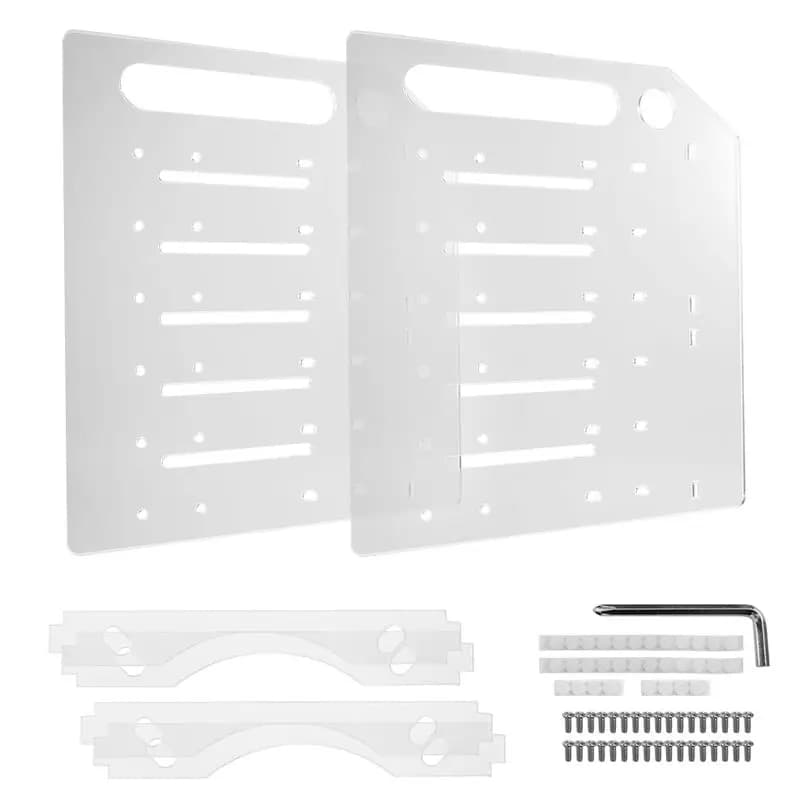AY14 -3.5 Inch Desktop Hard Disk Rack Transparent Acrylic Mechanical Hard Disk Cage External Hard Disk Storage Box