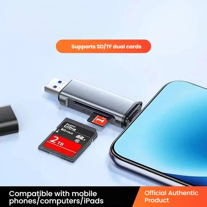 Lettore di schede USB/tipo-c lettura registratore per fotocamera ccd multi-interfaccia SD/TF