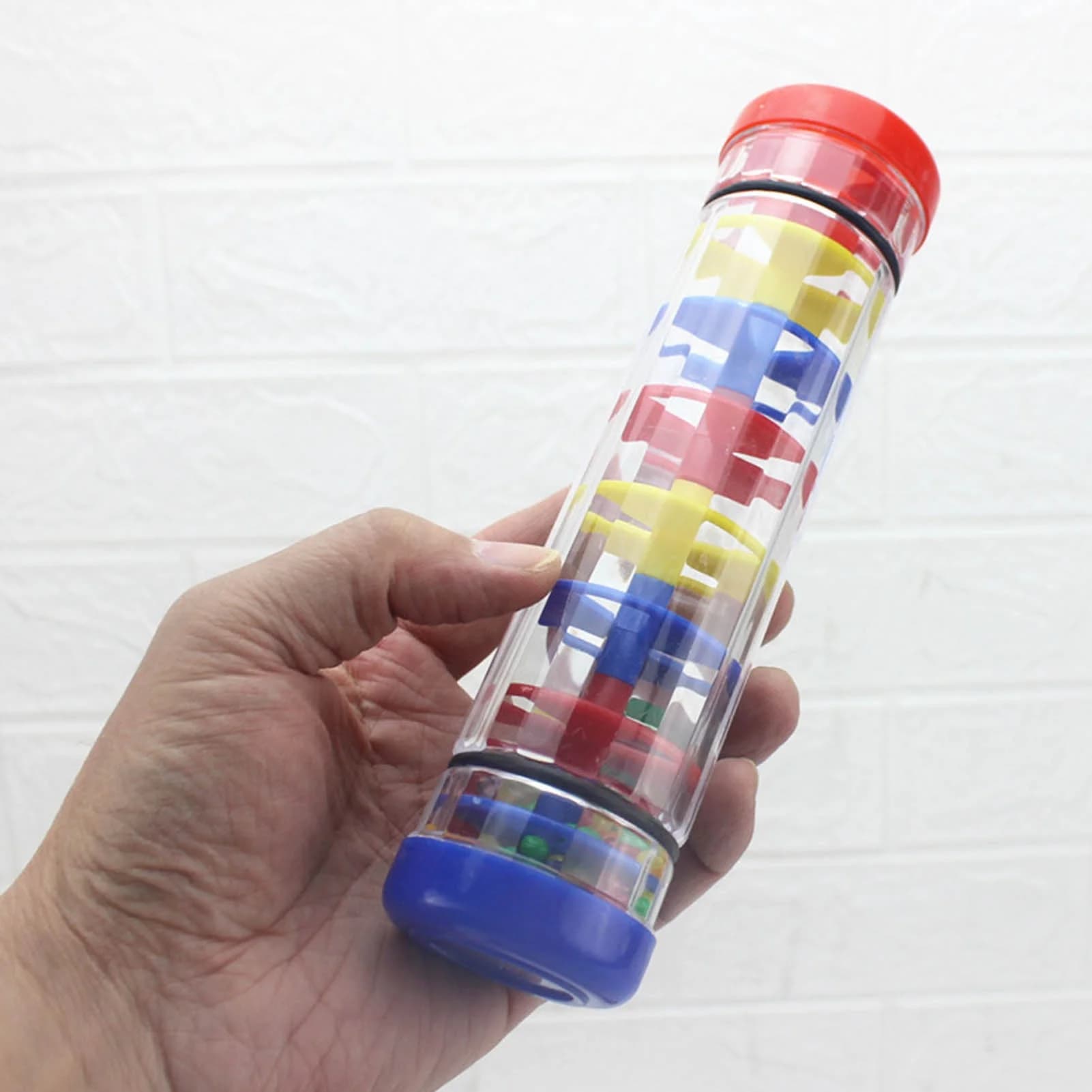 Rainmaker Rain Stick Toy Music Education Rain Stick Shaker Plastic Rattle Tube for Kindergarten