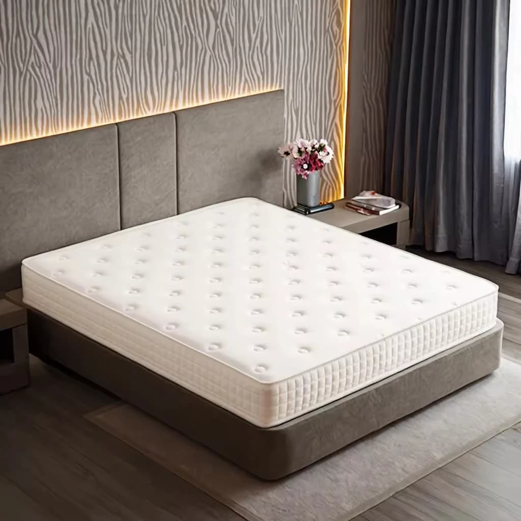 # Materasso OEM di Lusso per Hotel, Misura King e Queen, in Memory Foam, Doppio Strato in Schiuma, Molle Insacchettate, Lattice, Confezionato Sottovuoto in Scatola