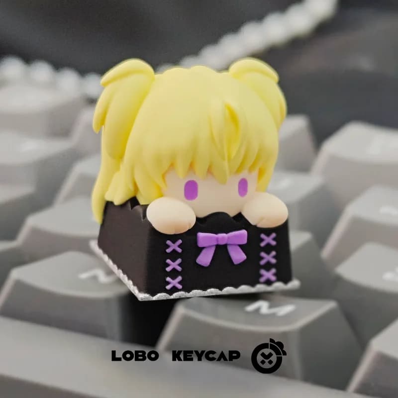 Copritasto in resina personalizzato per tastiera meccanica - Shugo Chara! (Hinamori Amu / Hoshina Utau) - Stile 2D, copritasto Esc singolo