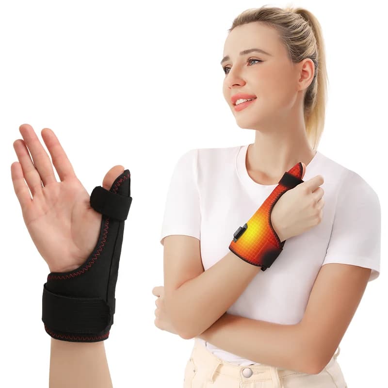 Supporti per Dita con Massaggio Termico, Terapia del Calore per Polso e Palmo, Rilassamento Muscolare, Favorisce la Circolazione Sanguigna e la Stabilizzazione