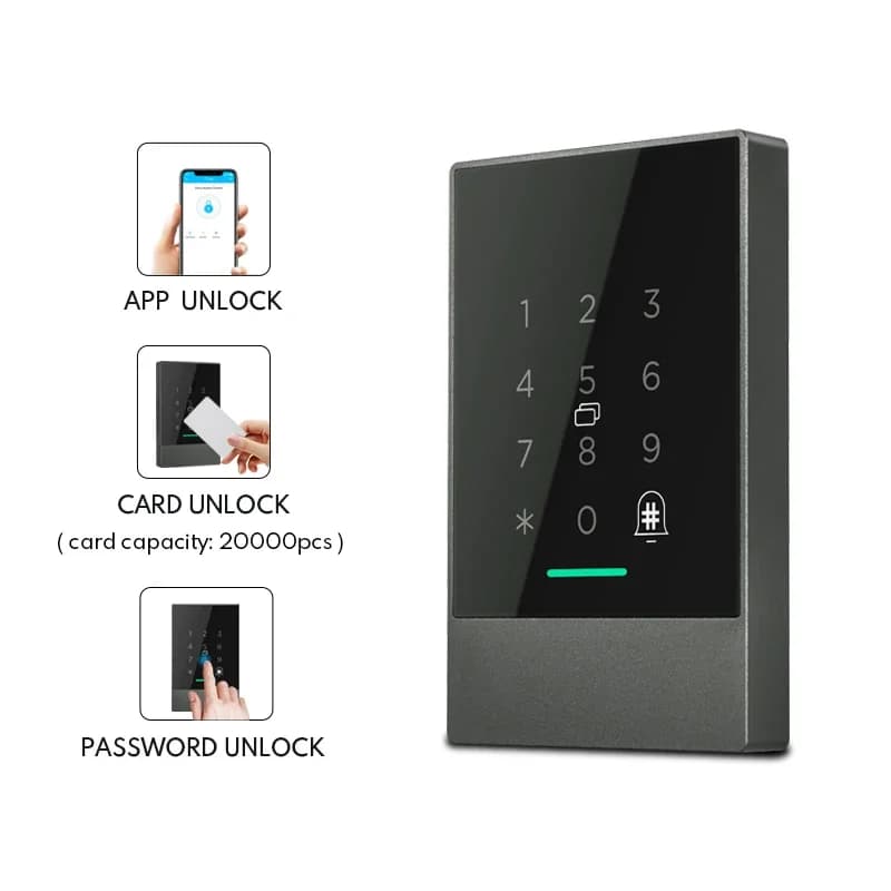 IP66 Waterproof Digital Keypad Door Lock Wifi App Access Control Reader Wireless Smart Lock with Cloud Data Storage for TTlock