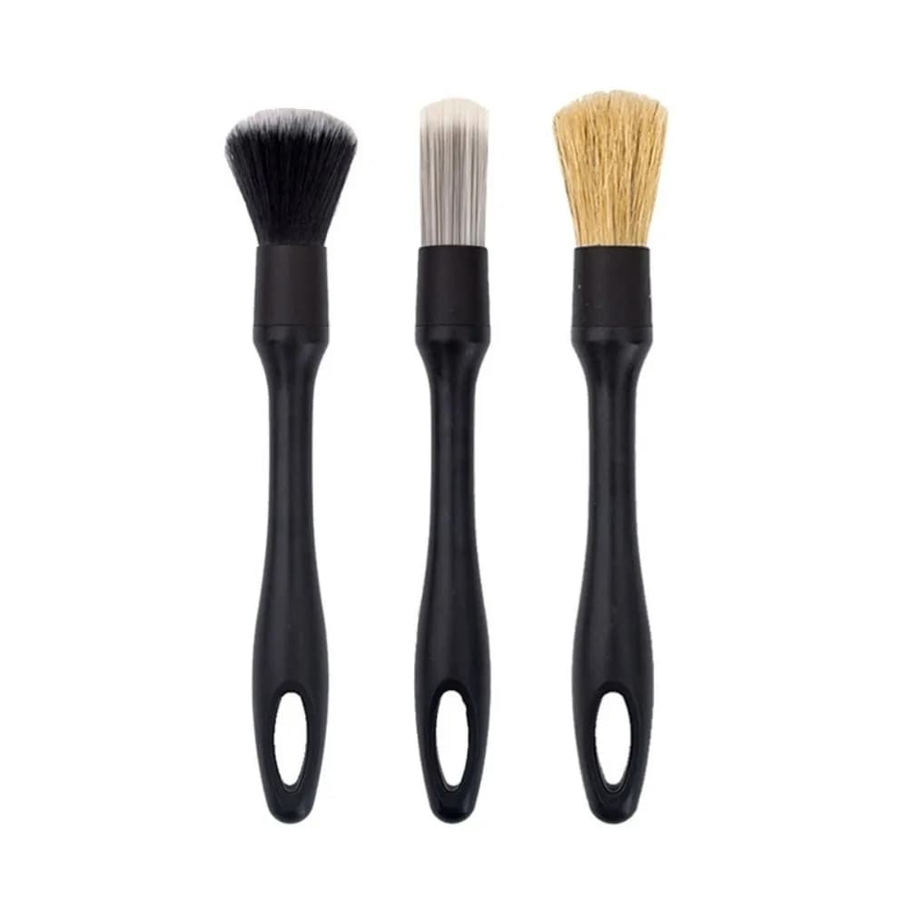 3/4/5/8pcs Artificial Bristles Car Cleaning Brush Vent Clean Dust Car Cleaning Tool Kit Car Detailing Brush