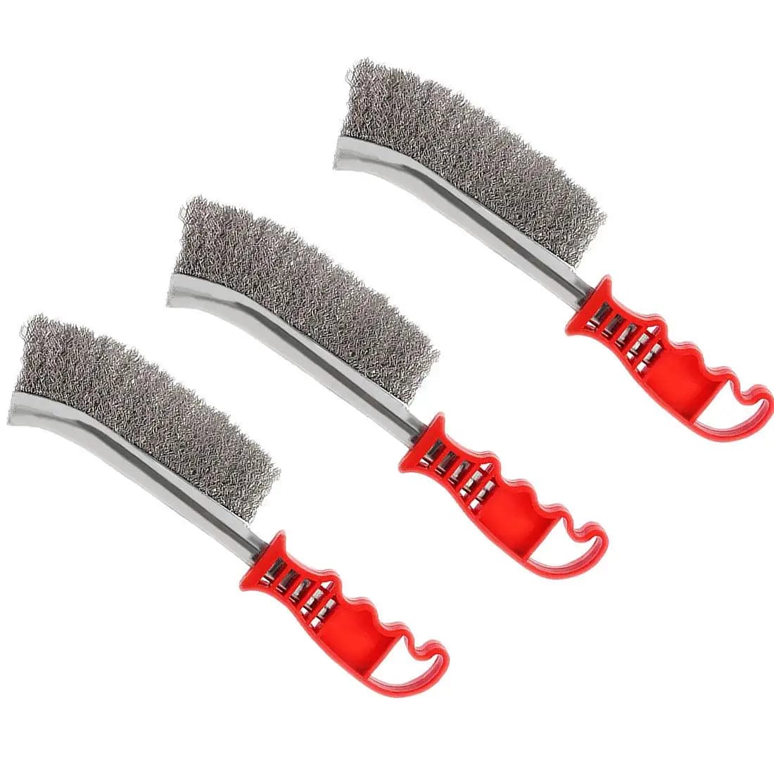 Steel Wire Brush / Roller Brush for Metal Rust Removal Wood Polishing Barbecue Cleaning Brush Suitable for Cleaning Barbecue Grills