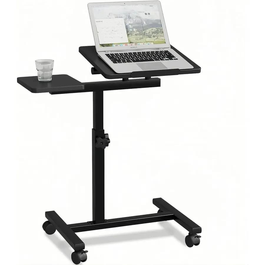 Tavolo, Supporto Regolabile per Laptop, Scrivania per Computer, Tavolino Regolabile per Laptop da Letto o Divano, Scrivania da Letto