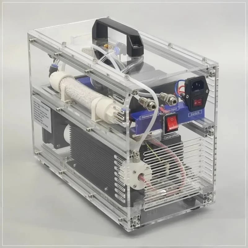 Generatore, purificatore d'aria e d'acqua 10 G/h 40 L/min, alloggiamento regolabile