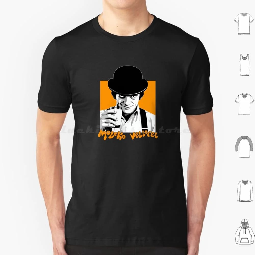 Moloko + T Shirt 6xl Cotone Cool Tee Meccanismo Arancione Film Alex Delarge Kubrick Ultra Violence Eye Moloko Beethoven Pop