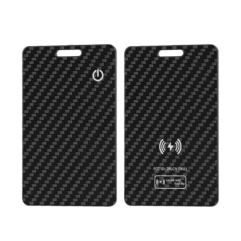 Localizzatore per Portafoglio Bluetooth, Sottile 1,8 mm, Ricarica Wireless, Compatibile con Find My (Solo iOS), Impermeabile IP68