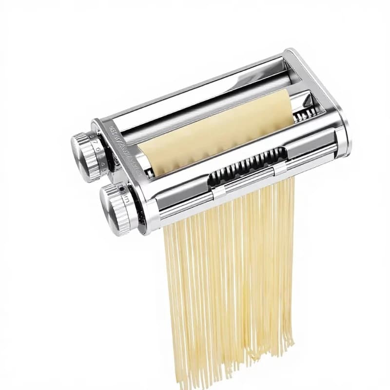 Accessori per macchina per pasta dal design unico in acciaio inossidabile, adatti per macchina per pasta verticale, set 3 in 1, macchina per pasta, rullo per impasto, pasta