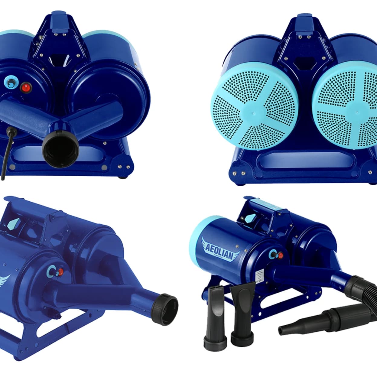 Asciugatore per Animali Aeolus con Due Motori, Asciugacapelli per Toelettatura Animali 1400W, Attrezzatura Professionale per Cani