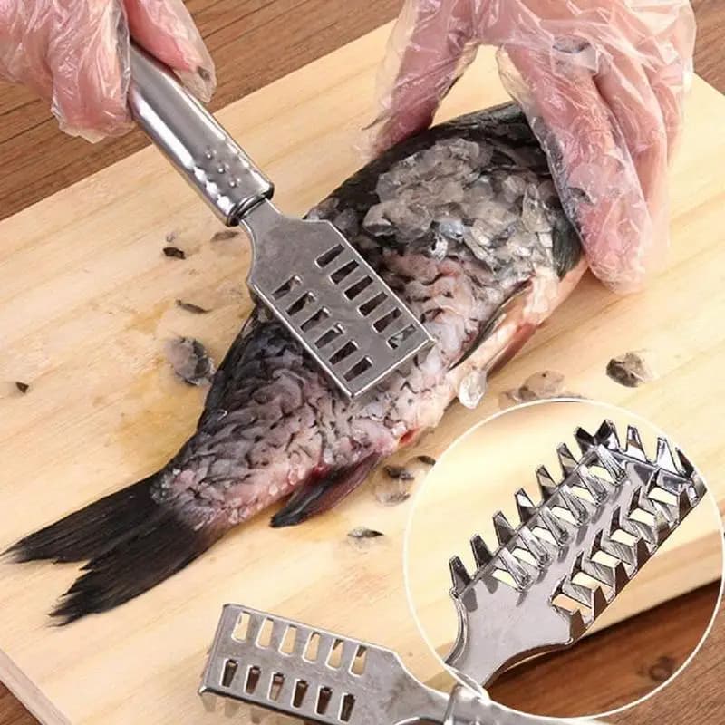Fish Scale Knife Scale Scraper Sawtooth Scraping Boning Filleting Cut Scrape Dig Maw Knife Kitchen Fish Cleaning Tool