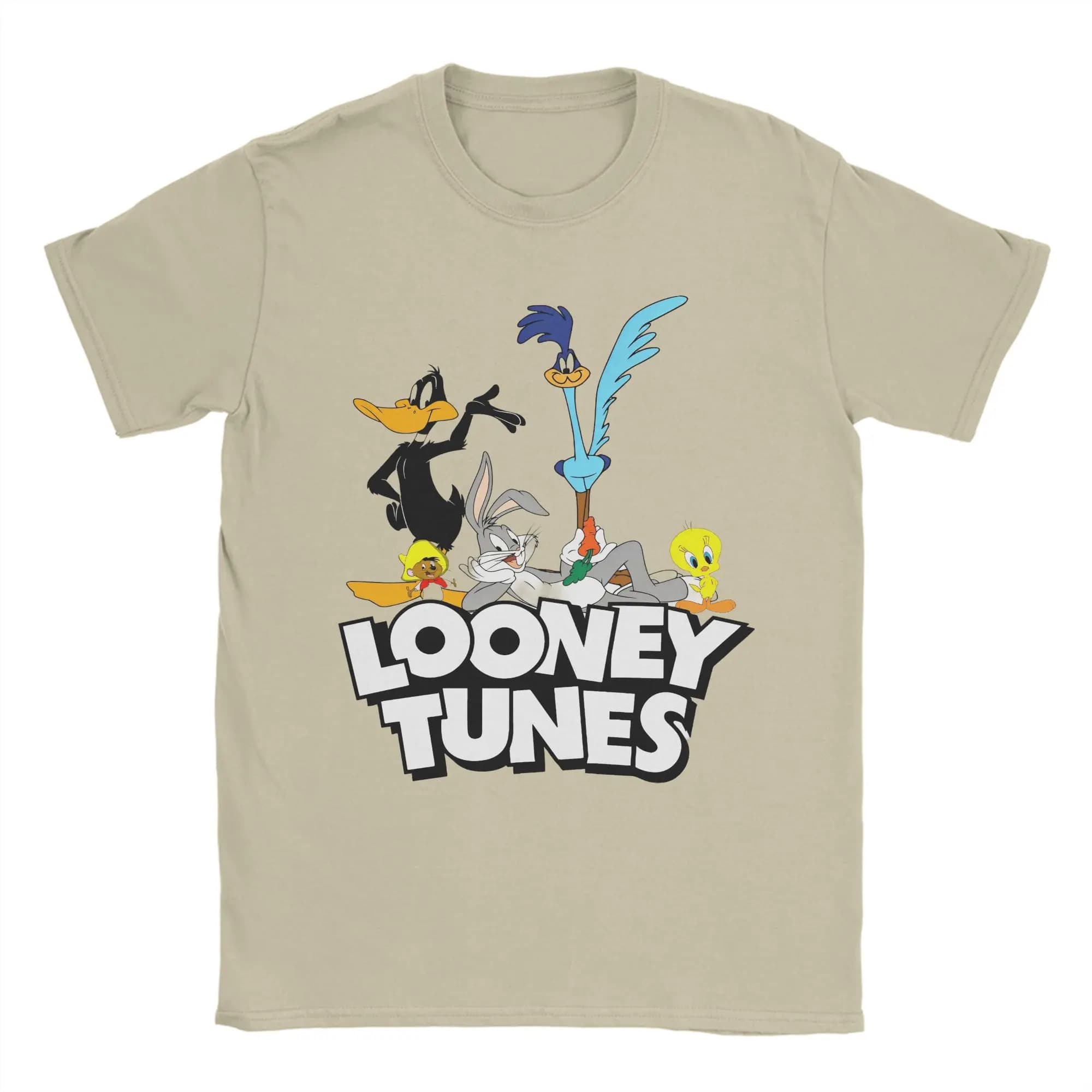 Men Women's Space Jam T Shirt Cartoon Roadrunner 100% Cotton Tops Vintage Short Sleeve O Neck Tees Gift Idea T-Shirt