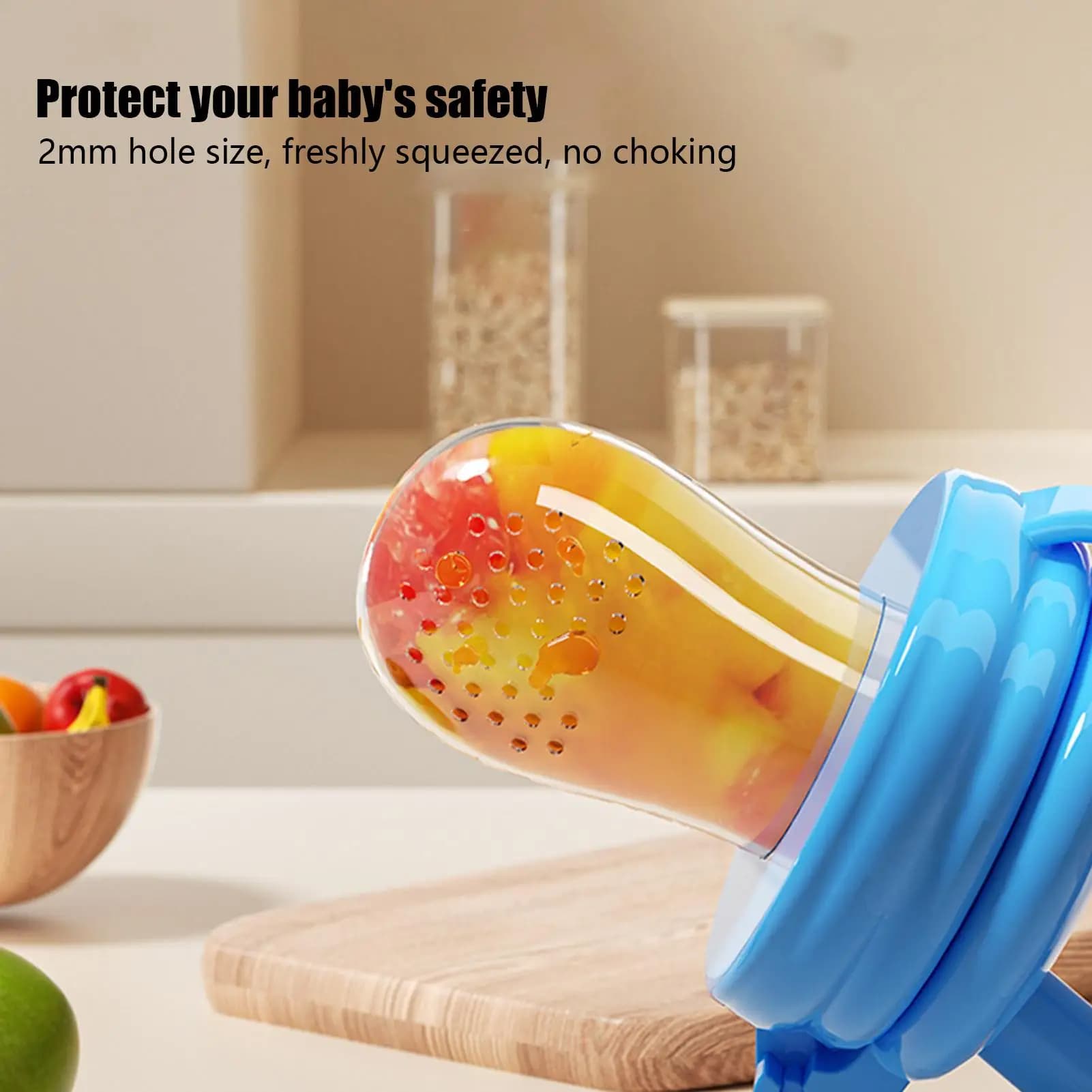 Alimentatore per frutta per bambini Ciucci in silicone Latte materno Giocattolo per la dentizione Contenitore per alimenti per ragazzi Ragazze Forniture per l'alimentazione della famiglia del bambino