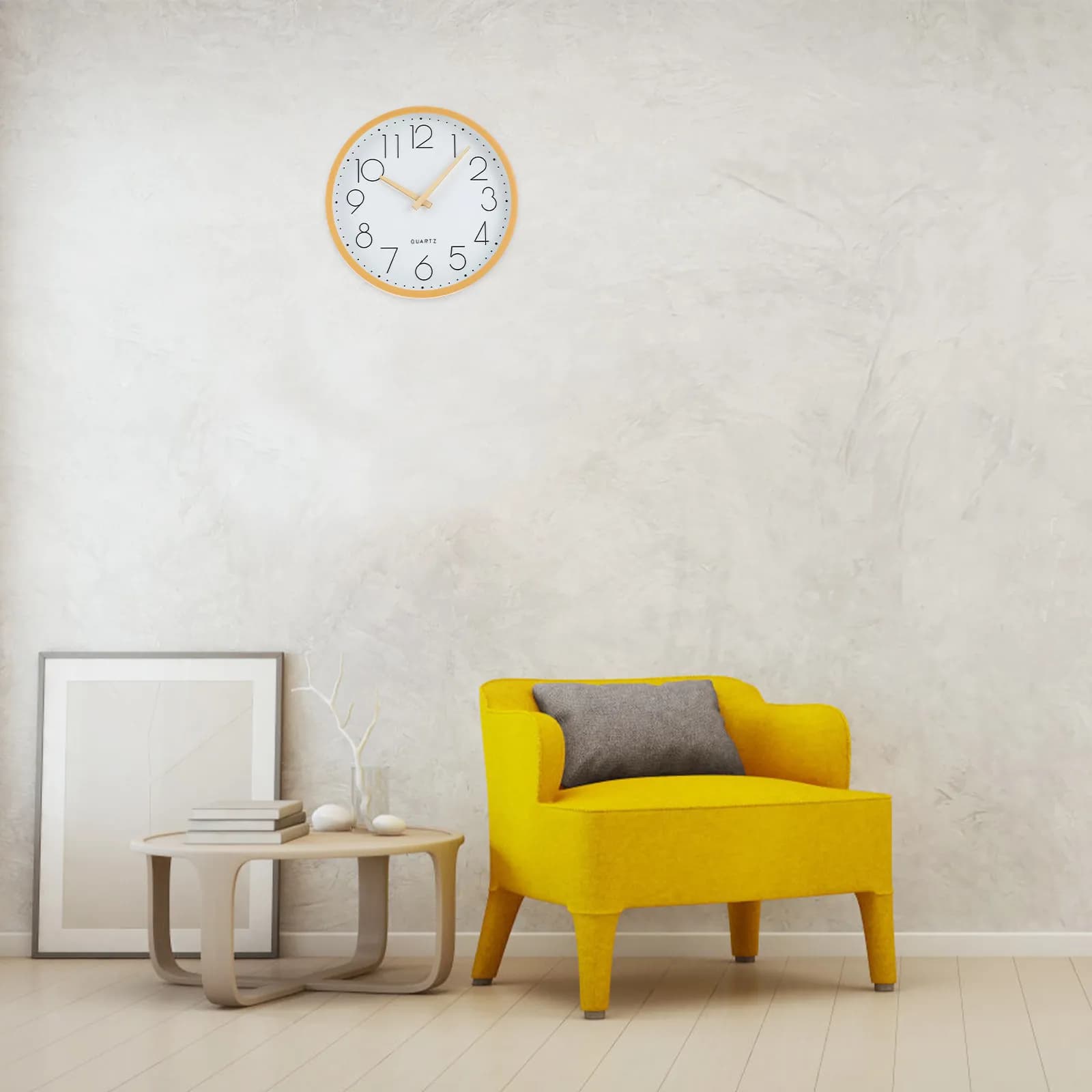 Orologio da Parete Elegante con Effetto Legno, Silenzioso, Senza Ticchettio, per Arredamento Casa e Soggiorno