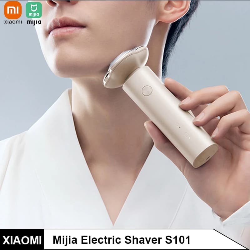 Rasoio Elettrico XIAOMI Mijia S101 per Uomo, Ricaricabile, Rasatura Rapida della Barba, Tecnologia 3D Floating per Rasatura a Secco e Bagnato, Impermeabile IPX7