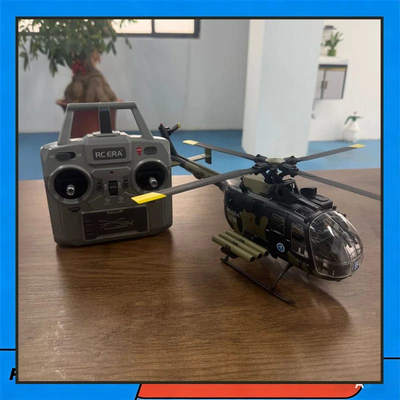 Elicottero RC ERA C180 BO-105 Brushless - Modello Simulato con Flusso Ottico Lidar e Volo Invertito a Tasto Singolo per Adulti
