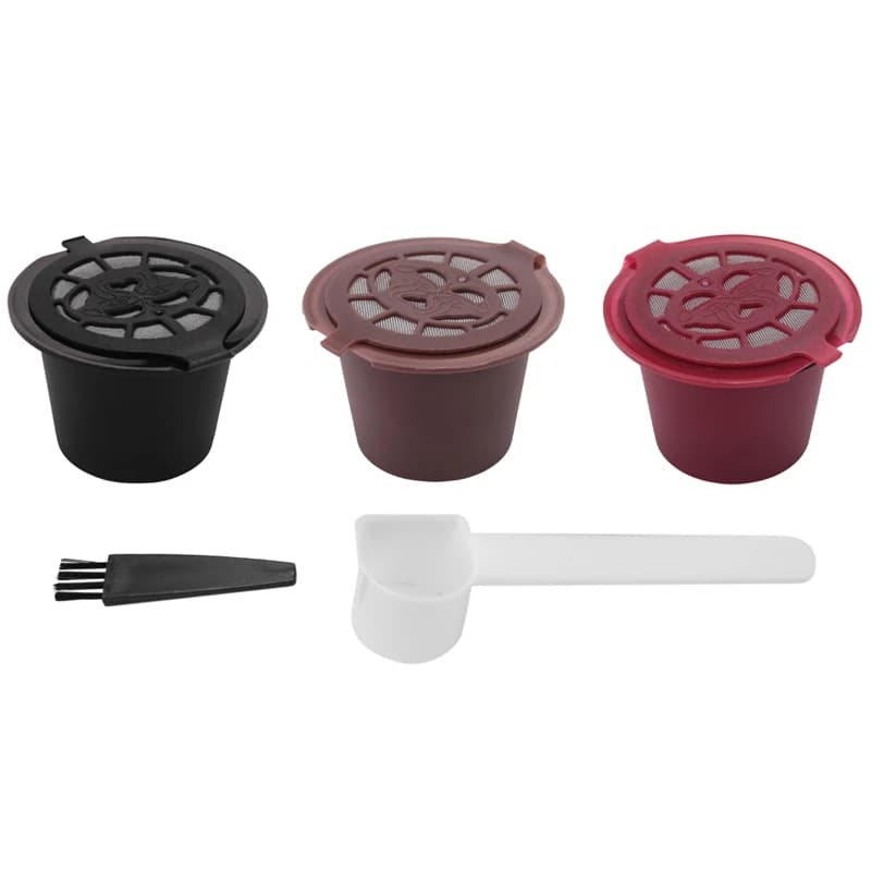 3 pcs reusable Espresso capsule for Nespresso coffee machine rechargeable for capsule reusable empty capsule