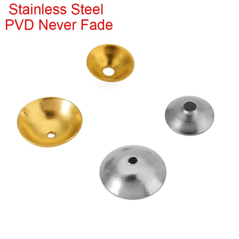 30 pieces never fade 6mm 8mm stainless steel spacer bars PVD beads shells for earrings results necklace jewelry creation