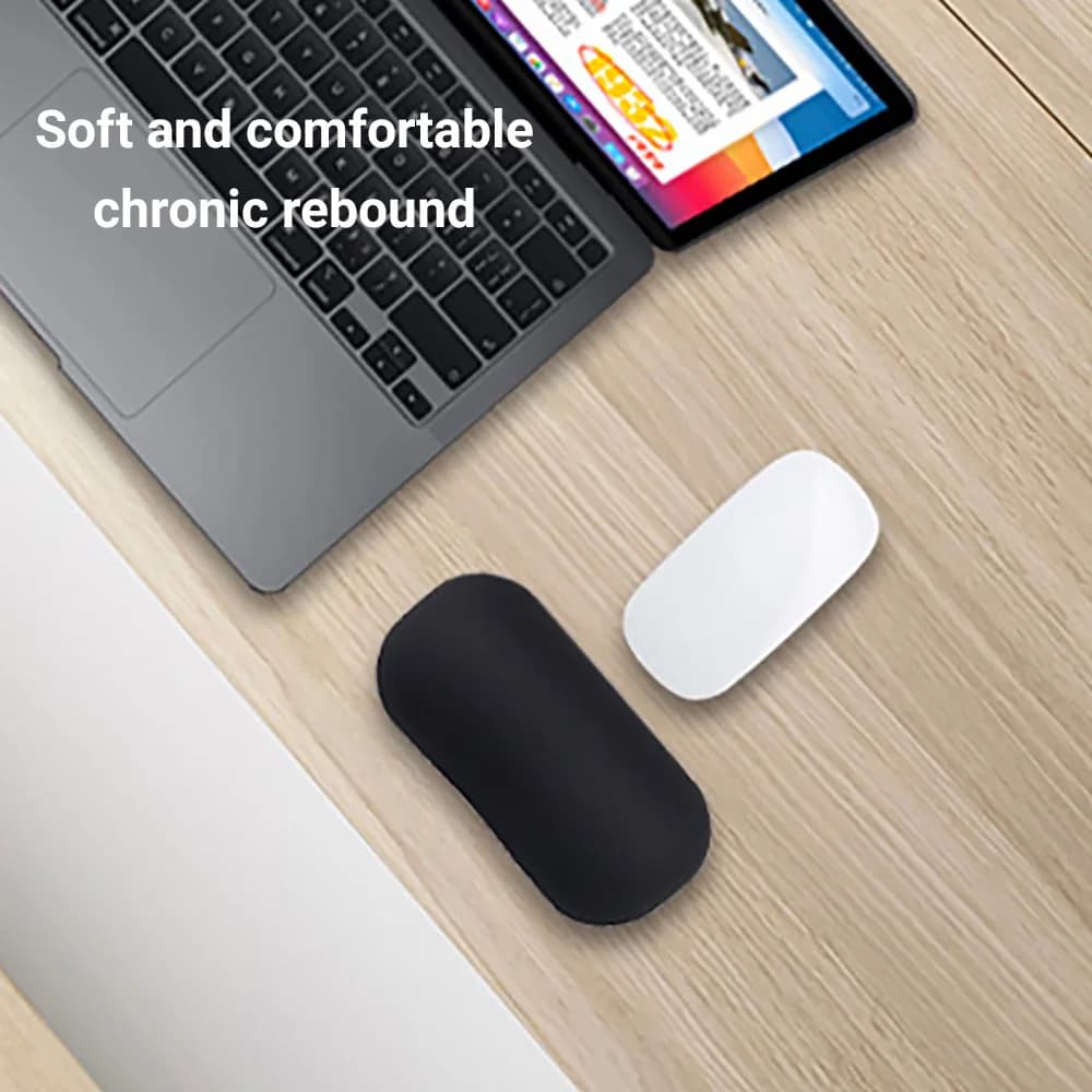 Ergonomic Soft Silicone Mouse Wrist Rest Support Pad Hand Pillow Cushion for Computer Gaming Office Pain Relief