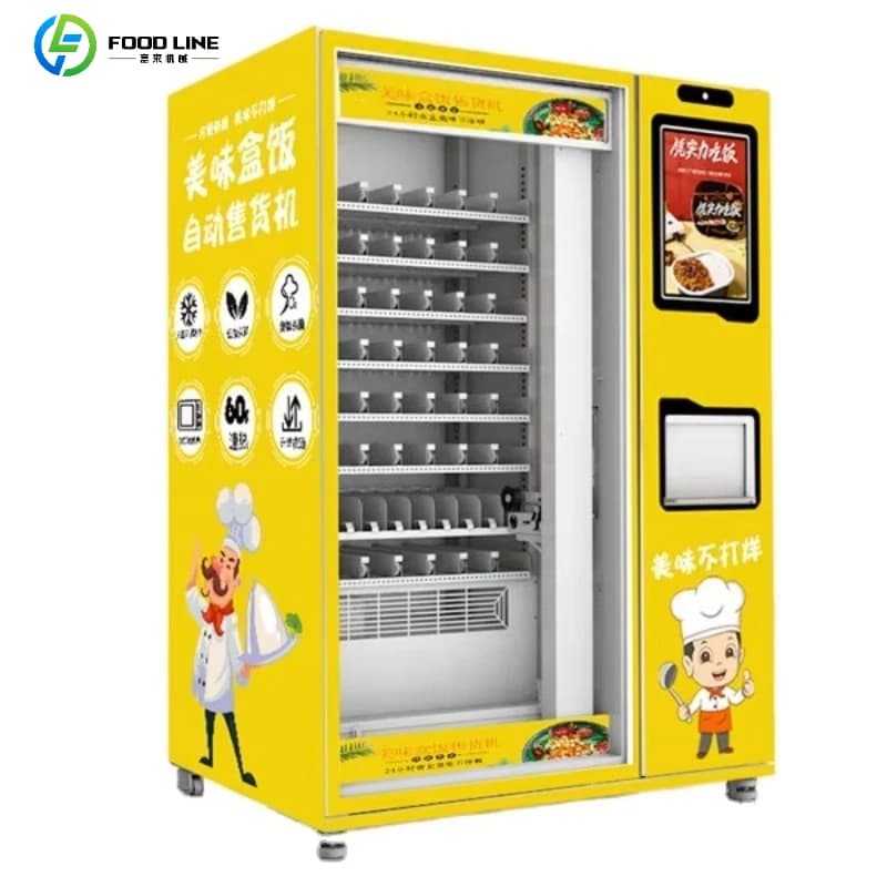 Fornitore automatico di distributori automatici di fast food Riscaldamento automatico di distributori automatici di alimenti caldi per la colazione