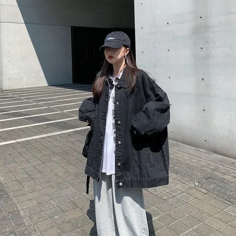 Giacca da donna 2025 Primavera Autunno Nuovo stile sciolto stile coreano stile studente Internet Celebrity Stesso stile Abiti Rendy versatili