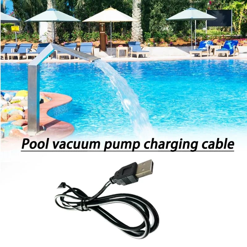 Cavo di ricarica per pompa aspirapolvere per piscina, compatibile con Intex Lay-Z Spa, per la sostituzione di parti dell'alimentatore per piscine.