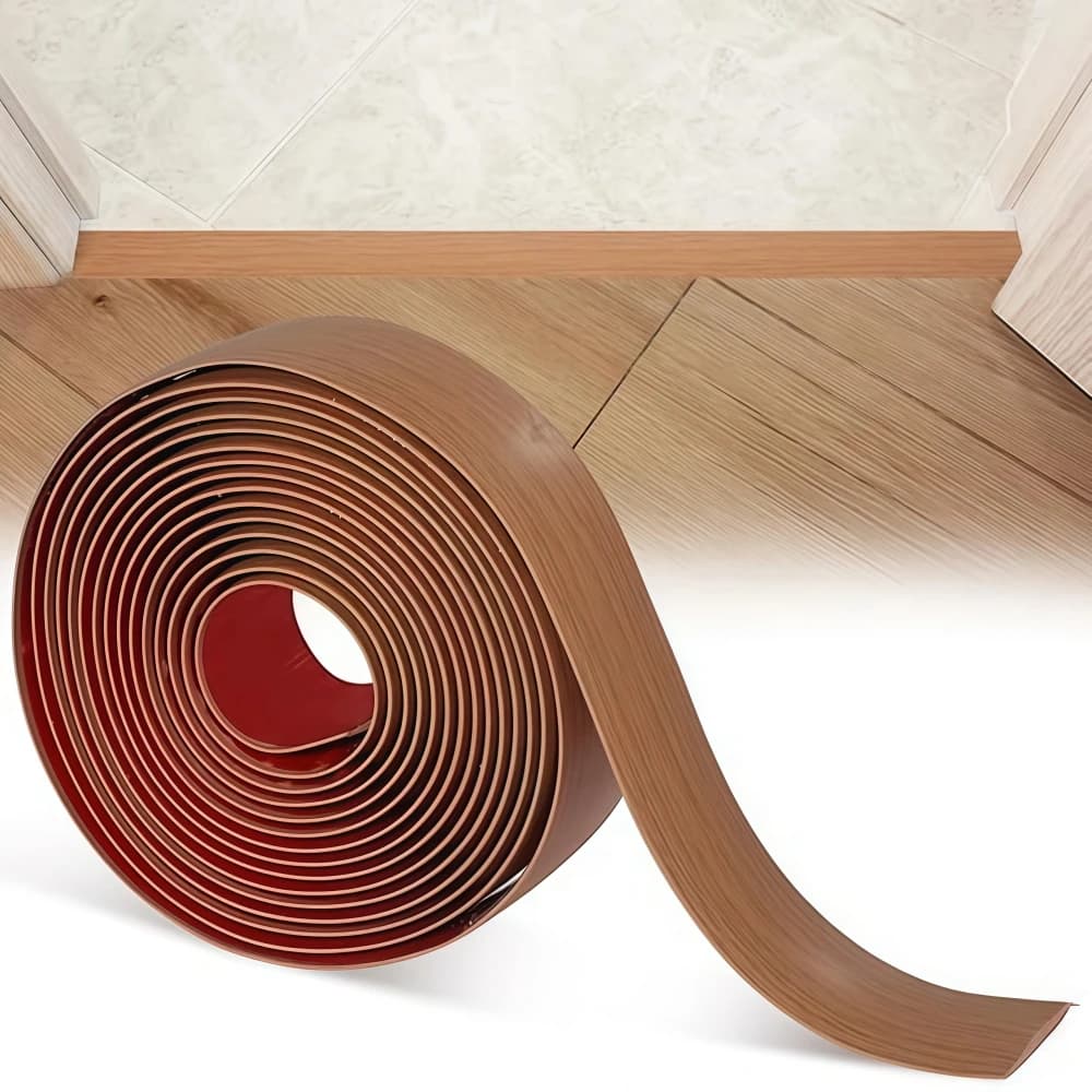 1 Pezzo Profilo di Transizione per Pavimenti in Legno, Bordo di Giunzione in PVC Resistente all'Abrasione, Striscia Universale per Soglie